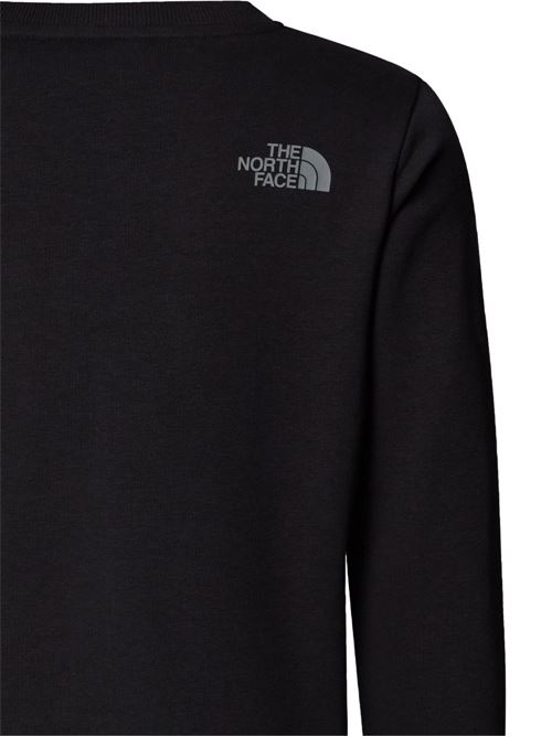 Felpa bambino The North Face nera con logo NORTH FACE | NF0A8AXXJK3